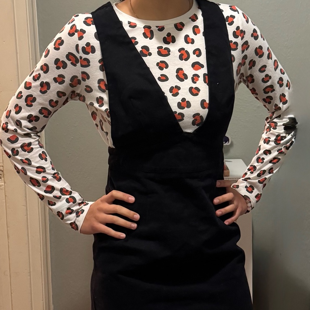 Black Pinafore Dress